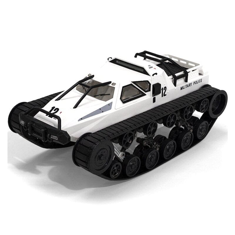 Model of a military vehicle with 'Military Police' text on a white background