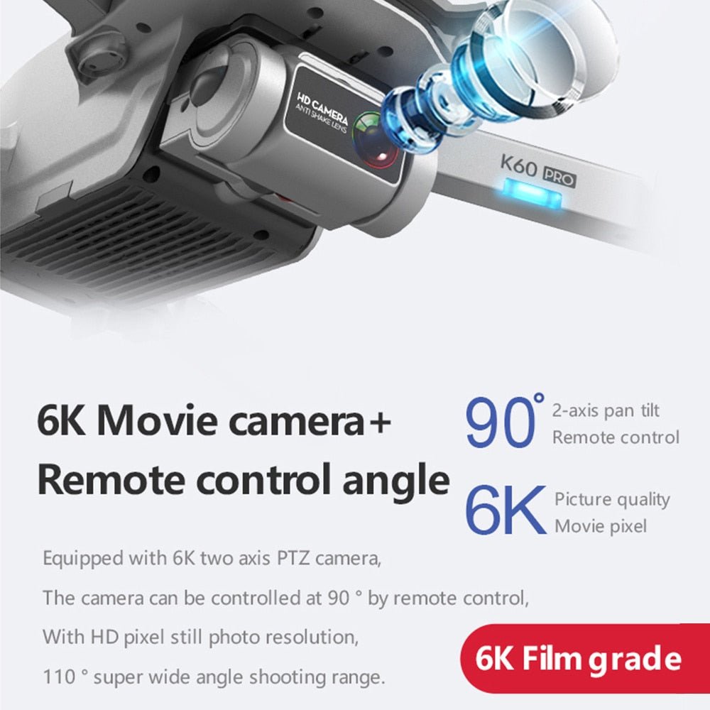 K60 Pro GPS Drone with Professional 6K Dual Camera Brushless Motor Foldable Quadcopter Long Battery Life image 2