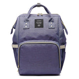 Diaper Bag Mommy Maternity Nappy Bags Large Capacity - Purple image