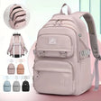 Large Waterproof Nylon School Backpack: Stylish & Spacious image 0