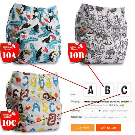 Baby Washable Reusable Cloth Pocket Nappy Diaper image 22