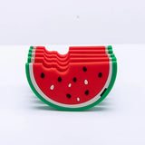 1PC Turtle Silicone Teether - Food Grade, Baby-Safe - red watermelon image