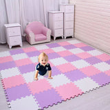 EVA Foam Baby Puzzle Play Mat - 29cm Interlocking Tiles for Kids image 0