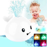 Whale Light-Up Sprinkler Bath Toy for Toddlers &amp; Infants - Fun &amp; Safe - White image