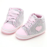 Baby Shoes I Love PaPa&MaMa Letter Printed Soft Bottom Footwear image 17