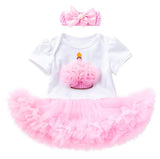 Baby summer bodysuit infant girls princess dress image 12