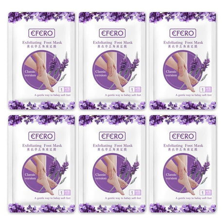 6pk Exfoliating Foot Masks - Peeling, Moisturizing Spa Socks image 13