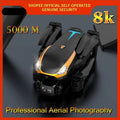 8K Pro Drone black and orange remote control quadcopter for 4K aerial photography and outdoor filming.
