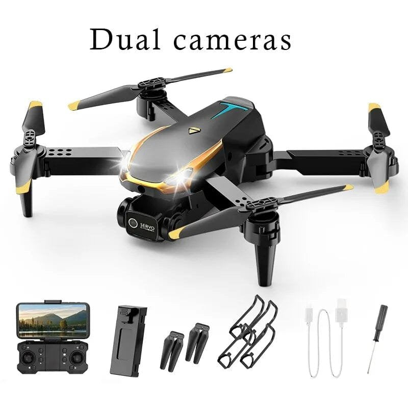 8K Pro Drone dual lens foldable quadcopter set for travel filming, sightseeing, and long-range aerial shots.