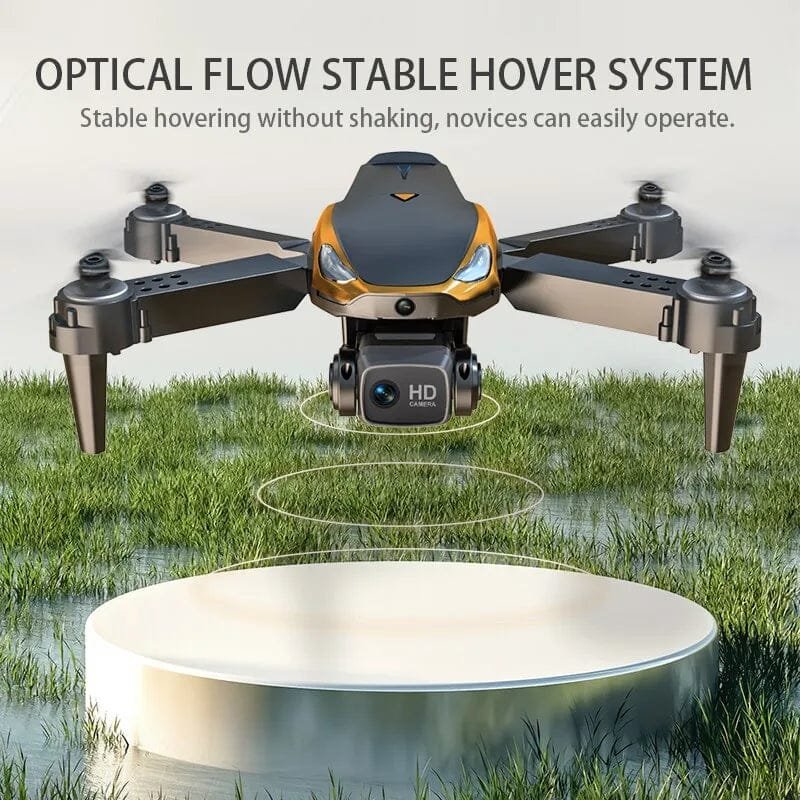 8K Pro Drone hovering with optical flow positioning for stable outdoor flight and steady aerial video recording.