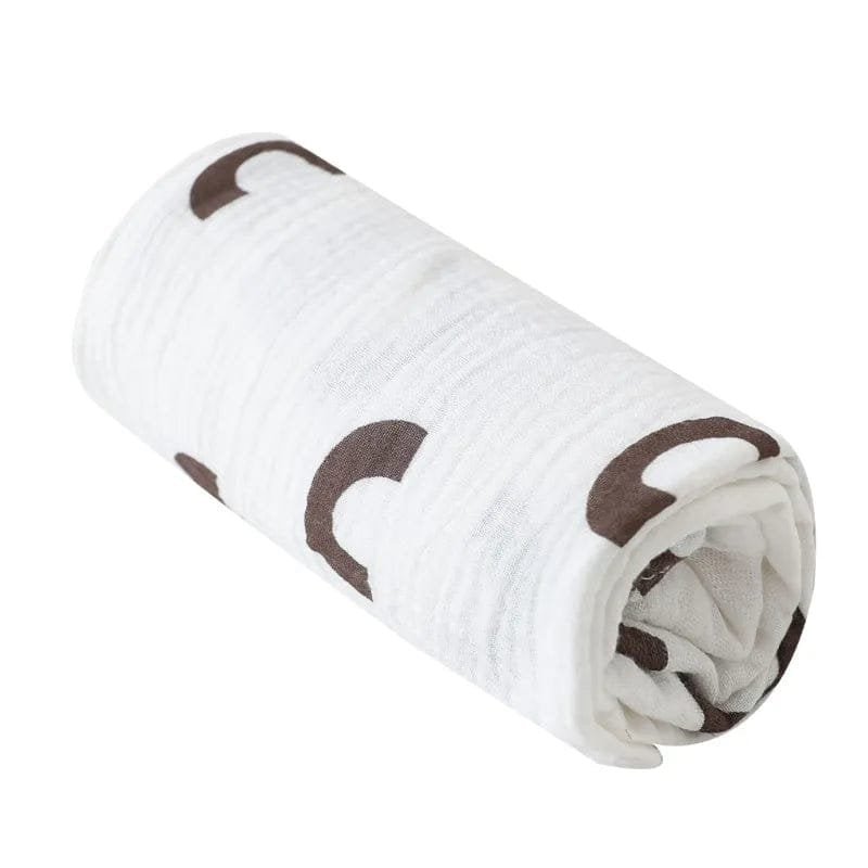 Super Soft Cotton Gauze Muslin Swaddle & Bath Towel - A26, 79x60 cm image