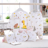5PCS baby girl 0-3M Spring summer print cartoon newborn clothing gift set image 1
