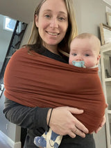 Stretchy Baby Carrier Sling - Comfort Wrap for Newborns up to 55 lbs image 4