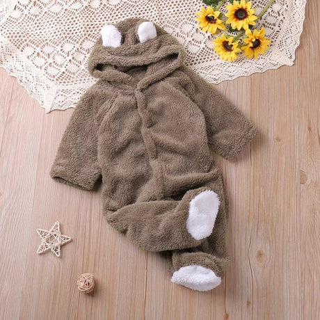 Autumn Cartoon Long-Sleeve Romper: Toddler Kids Playsuit 0-24M image 1