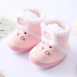Baywell Autumn Winter Newborn Boots - Soft Sole Fur, 0-18M image