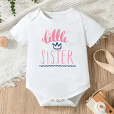Newborn Letter Print Romper - Unisex 0-12M image