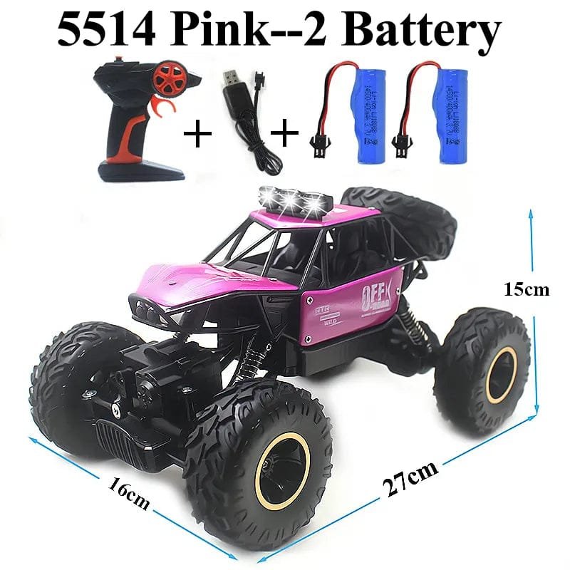 Paisible 4WD RC Car with Bubble Machine - Rock Crawler Toy - 5514-Pink-Kit-2 image