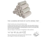 Elinfant 3-Layer Gray Microfiber Diaper Inserts (4/8/10pcs) image 5