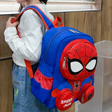 Disney Super Heroes 3D Stereo Backpack: Kindergarten School Bag image 3