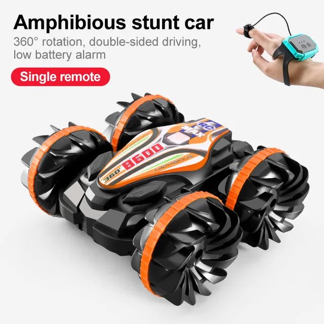 Amphibious stunt car with remote control 