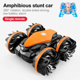Amphibious stunt car with remote control