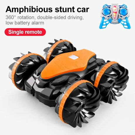 Amphibious stunt car with remote control