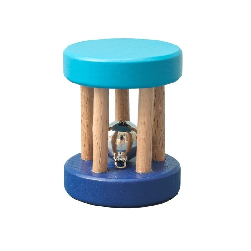 Wooden Baby Rattle & Teether - Crochet Animal Designs image 5
