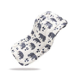 Quilted fabric pad with elephant pattern