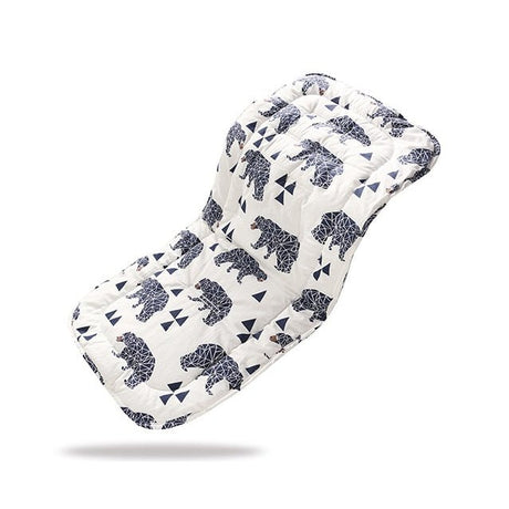 Quilted fabric pad with elephant pattern