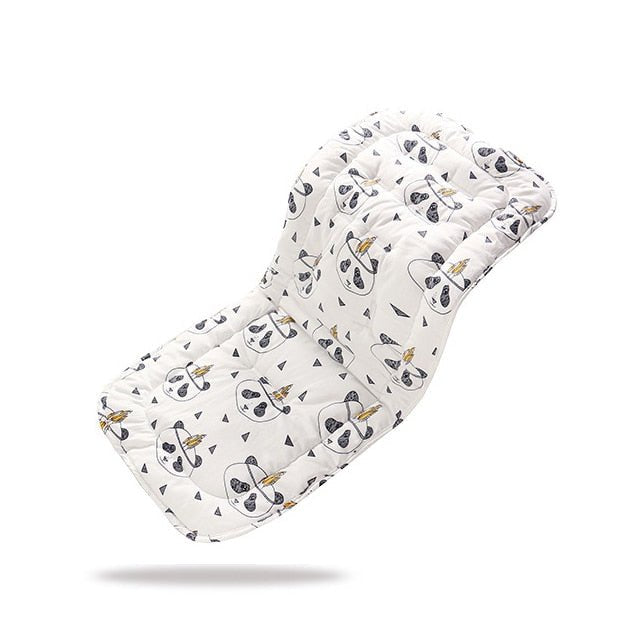 Padded seat cover with panda design 