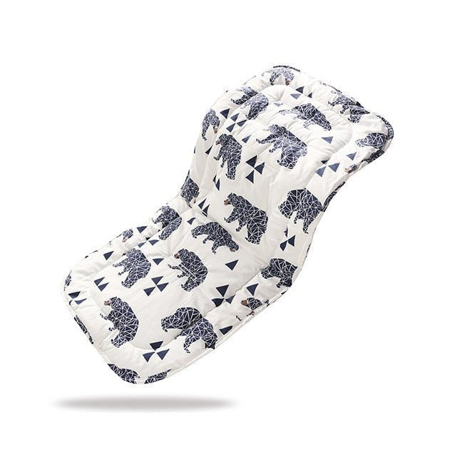Quilted baby blanket with elephant pattern 