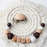 Personalized Baby Pacifier Clips & Teether - Custom Name, Newborn Gift - NO.8 image