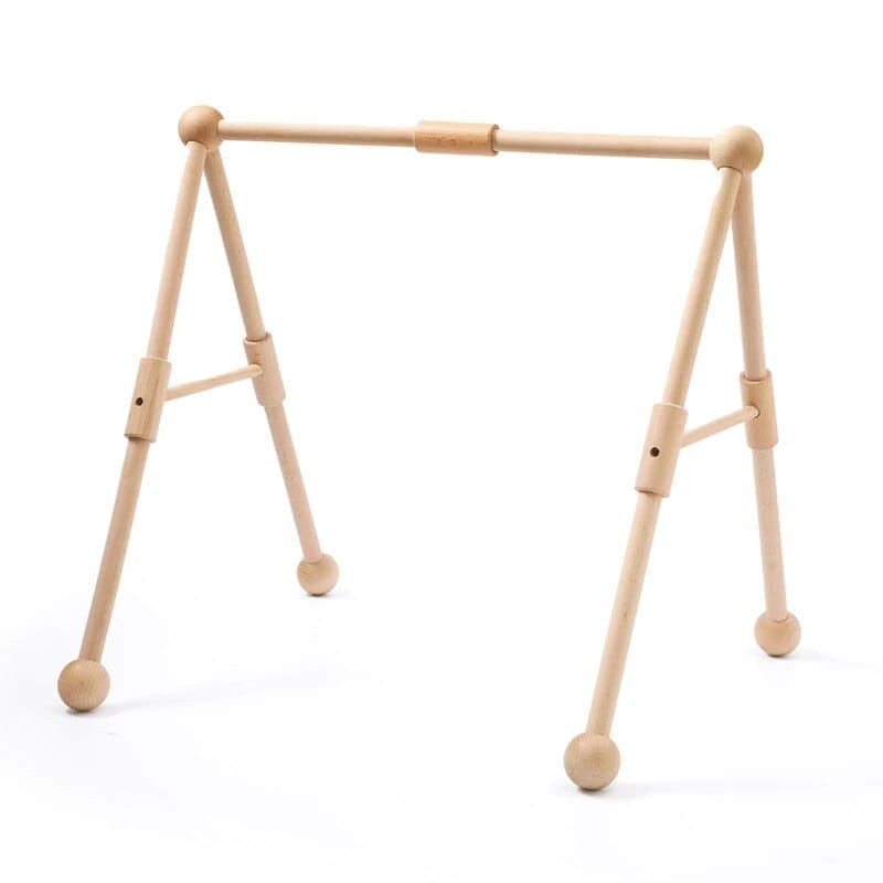 Natural Wooden Baby Gym & Teether with Clouds & Rodent image 15