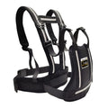 Black safety belt with reflective stripes 