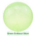 Green balloon labeled 'Green S-About 30cm'.