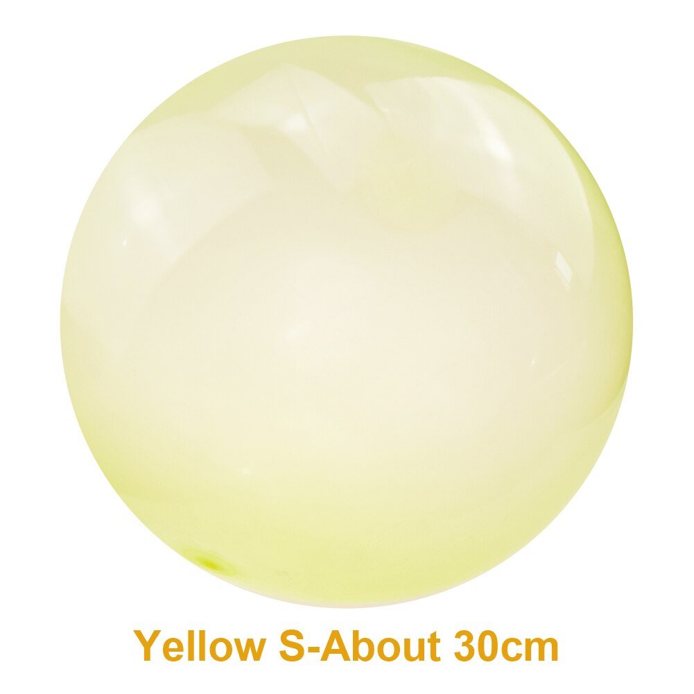 Yellow balloon labeled 'S-About 30cm' 