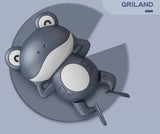 Two gray whale-shaped toy.