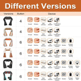 Comparison chart of different versions of a device with various features.