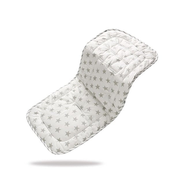 White baby seat cover with star pattern