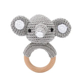 1PC Crochet Bear Rattle & Teether Bracelet for Babies image 8