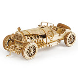 Wooden model of a vintage car