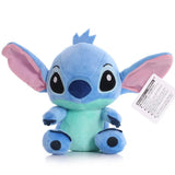 Plush toy resembling a character with a blue body and pink ears
