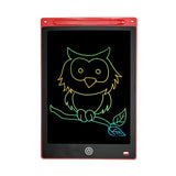 Electronic drawing tablet with an owl illustration on a white background
