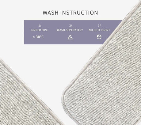 Wash instruction label 