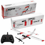 Cessna 182 model airplane with remote control and packaging