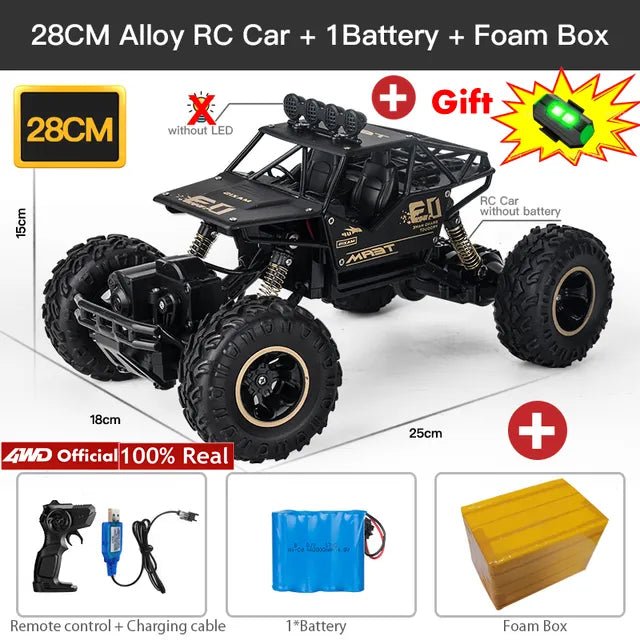 28CM Alloy RC Car with battery and foam box.