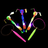 Colorful glow sticks with various shapes.