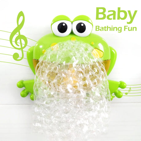 Cute Crab Automatic Bubble Machine with Music for Bath Time