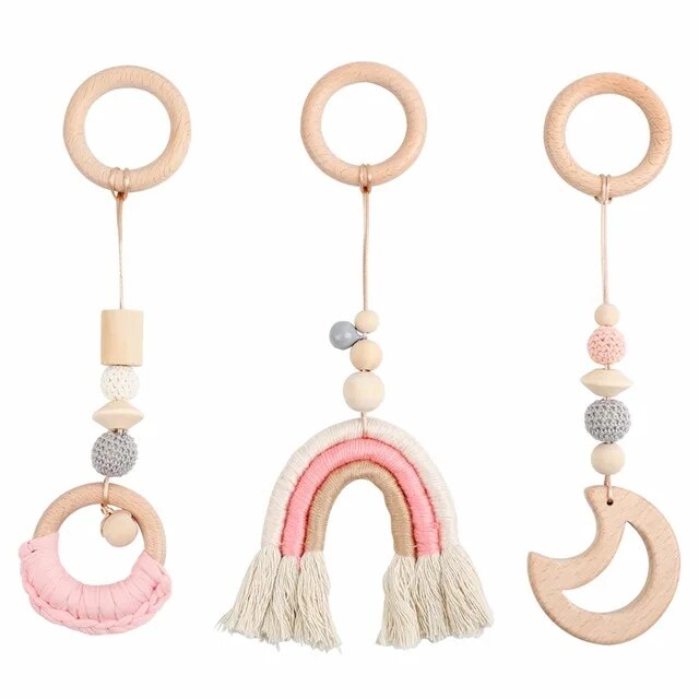 Wooden Rattle Teethers & Play Gym