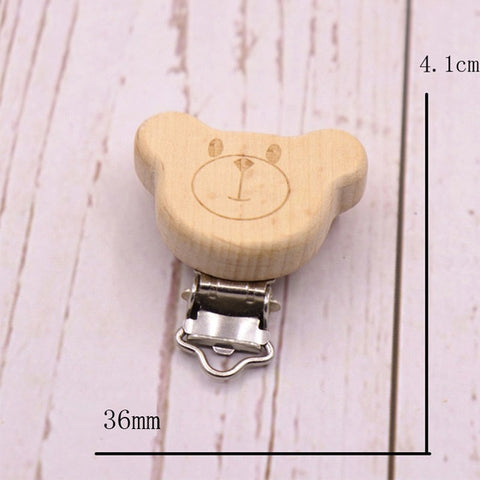 Wooden Animal Pacifier Clips & Teethers Set Success